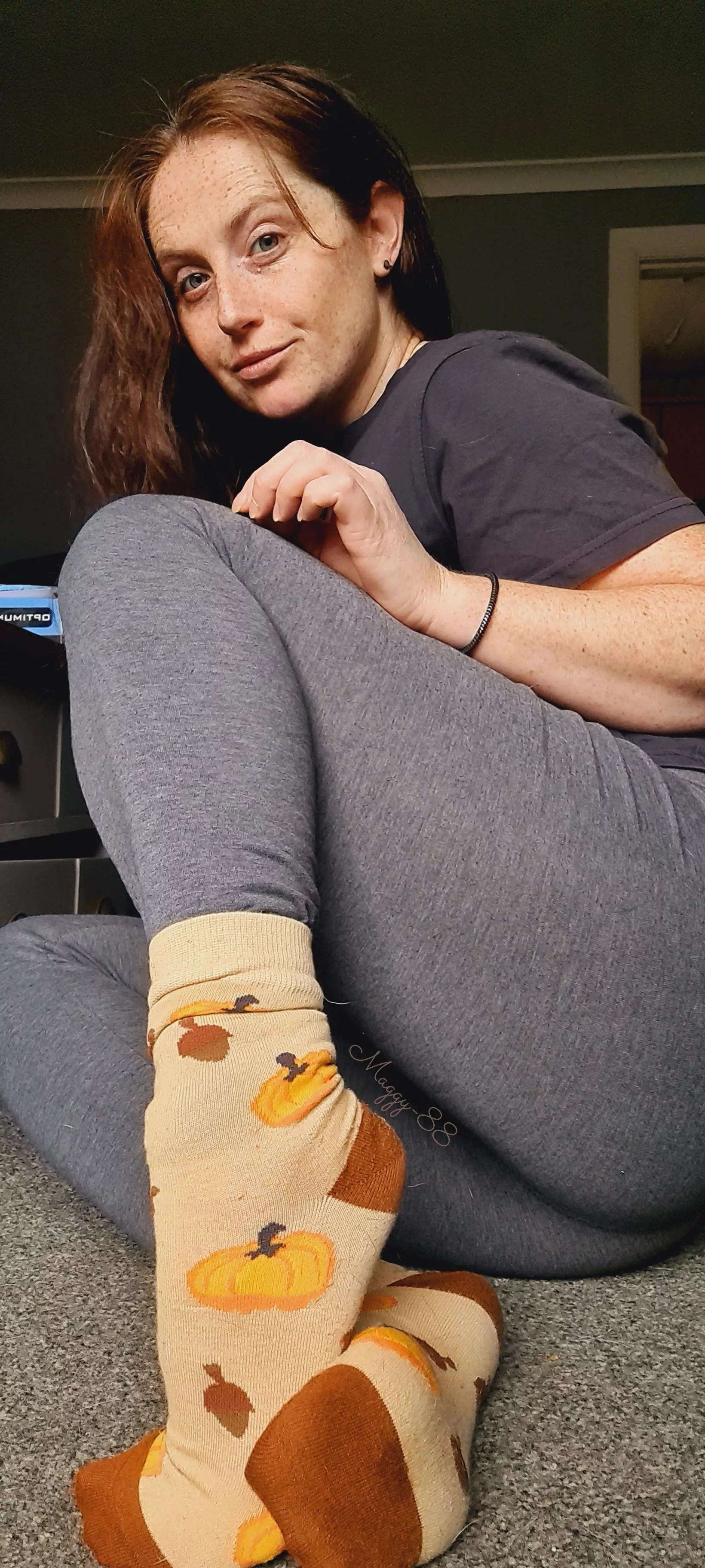 Pumpkin socks 😍 (Selling)