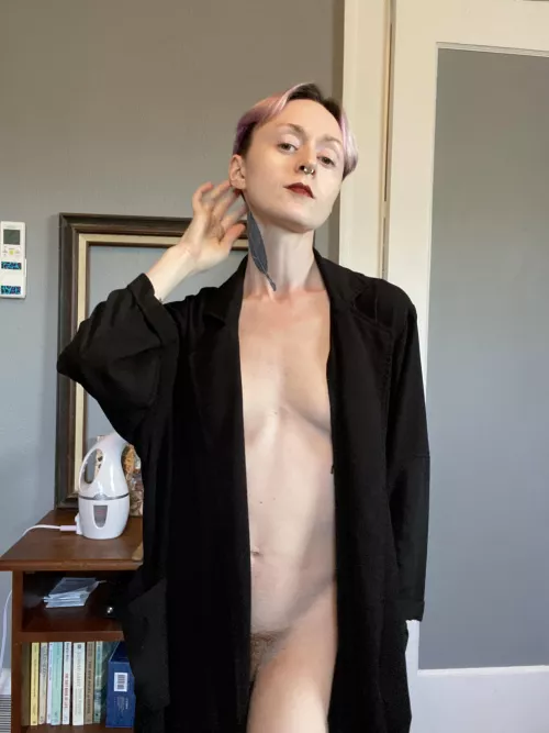 Sauntering into the room like