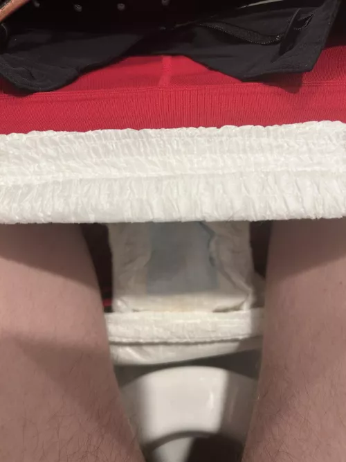 Shopping in Walmart in my diaper and leggings hehe