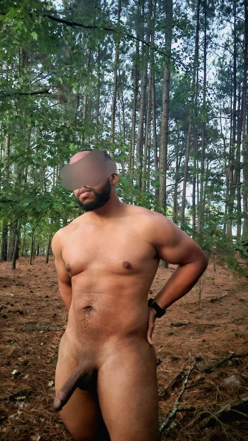 Showing off my newly-shaved cock