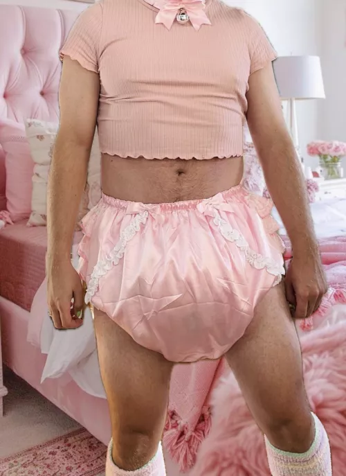 Sissy babies belong in big pink plastic panties 
