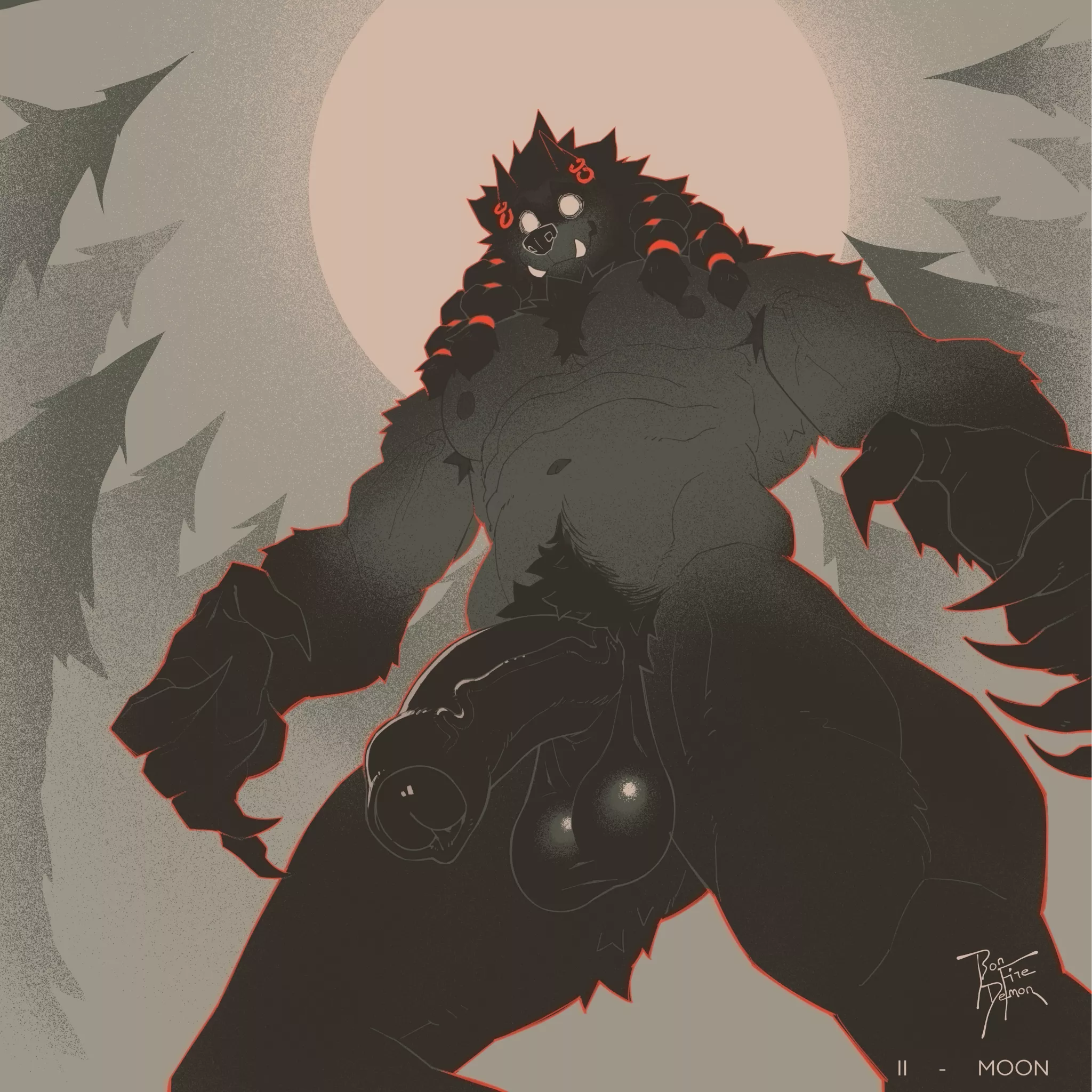 Sketchtober 2 - Moon (bonfiredemon) [M]