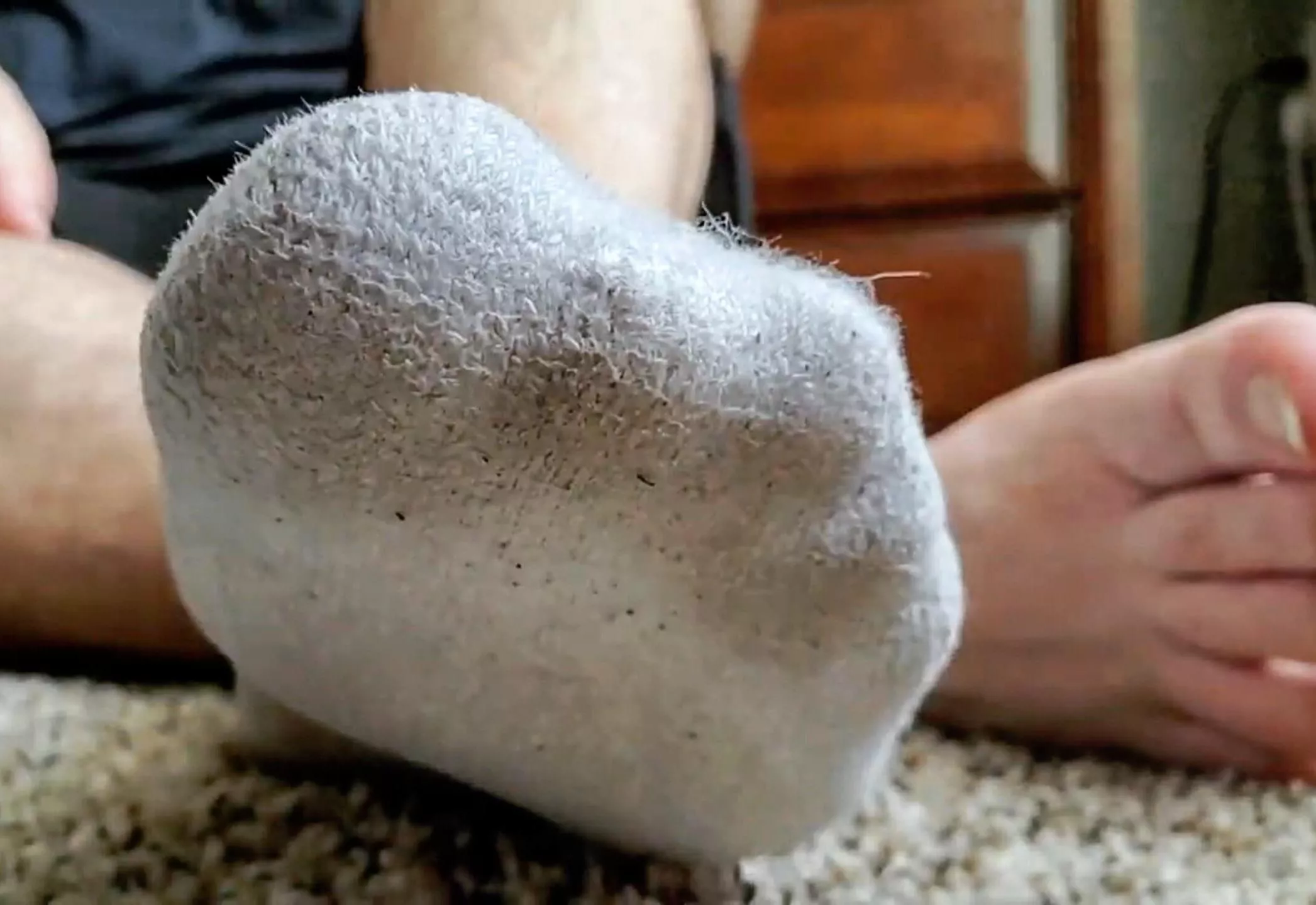 Smell my sweaty socked toes