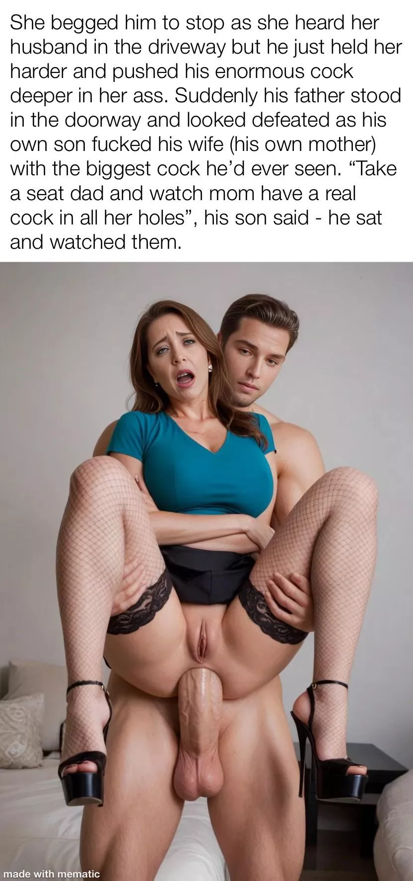 Son shows mom he owns her