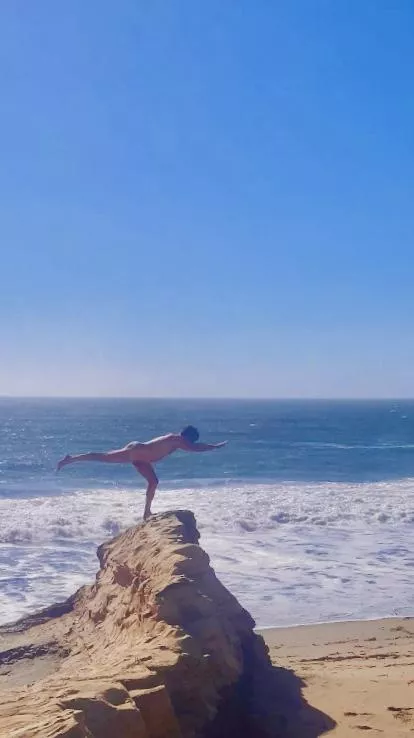 The beach brings me balance