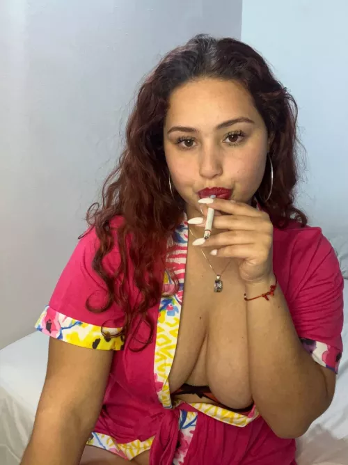 The fire lights the cigarette But it also lights up my desire to have sex 