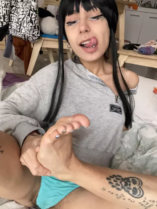 They are clean, do you want to smell my feet?