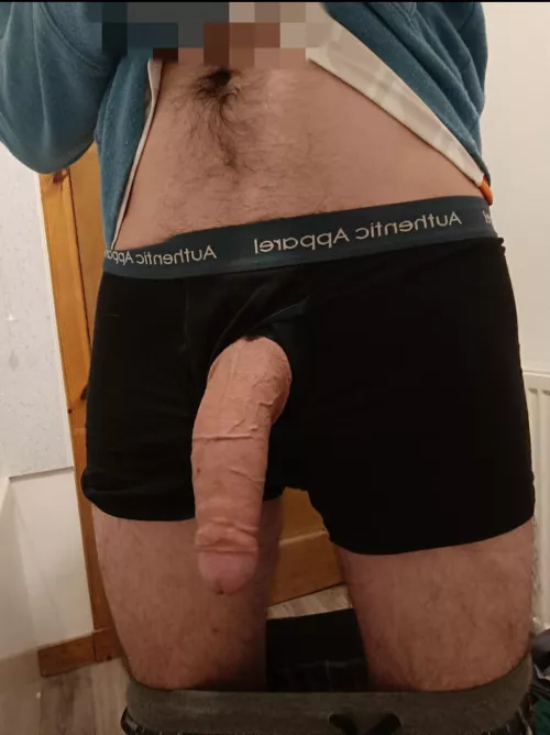 This is what I'm hiding under my pajama bottoms