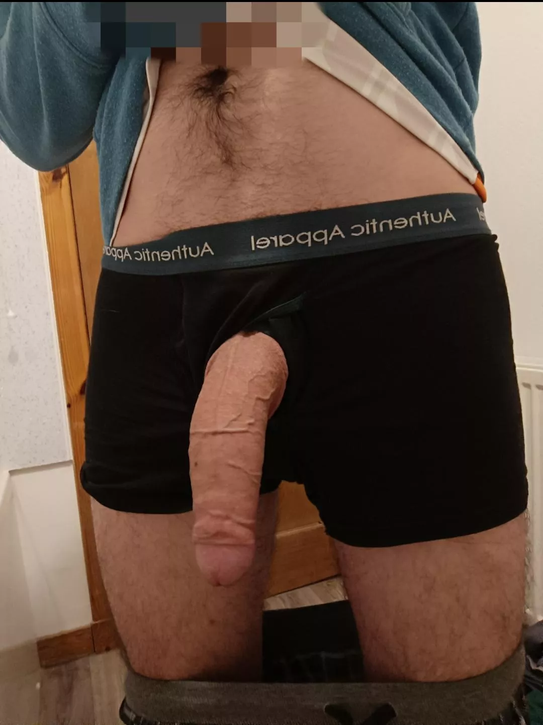 This is what I'm hiding under my pajama bottoms