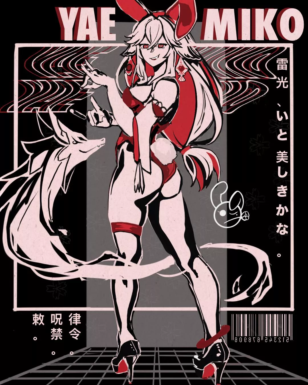 Traje de conejita🐰 Yae miko