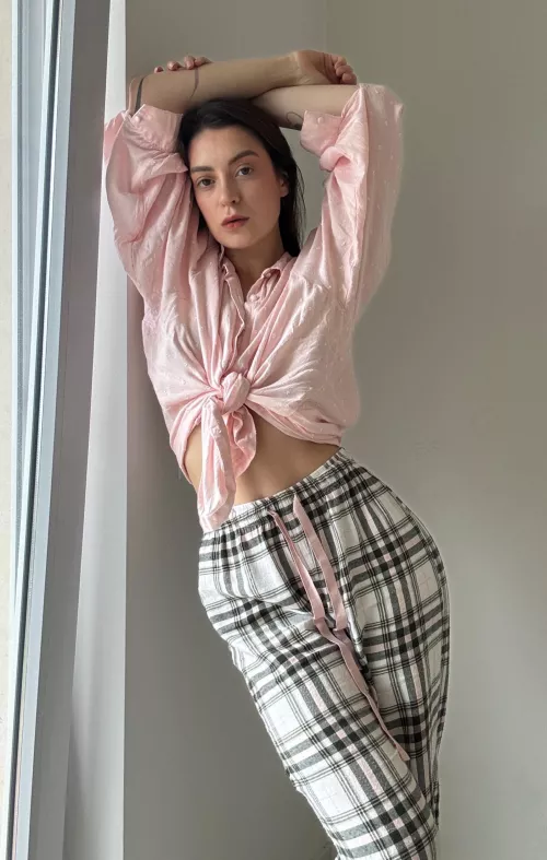 trying on some clothes for my upcoming interview