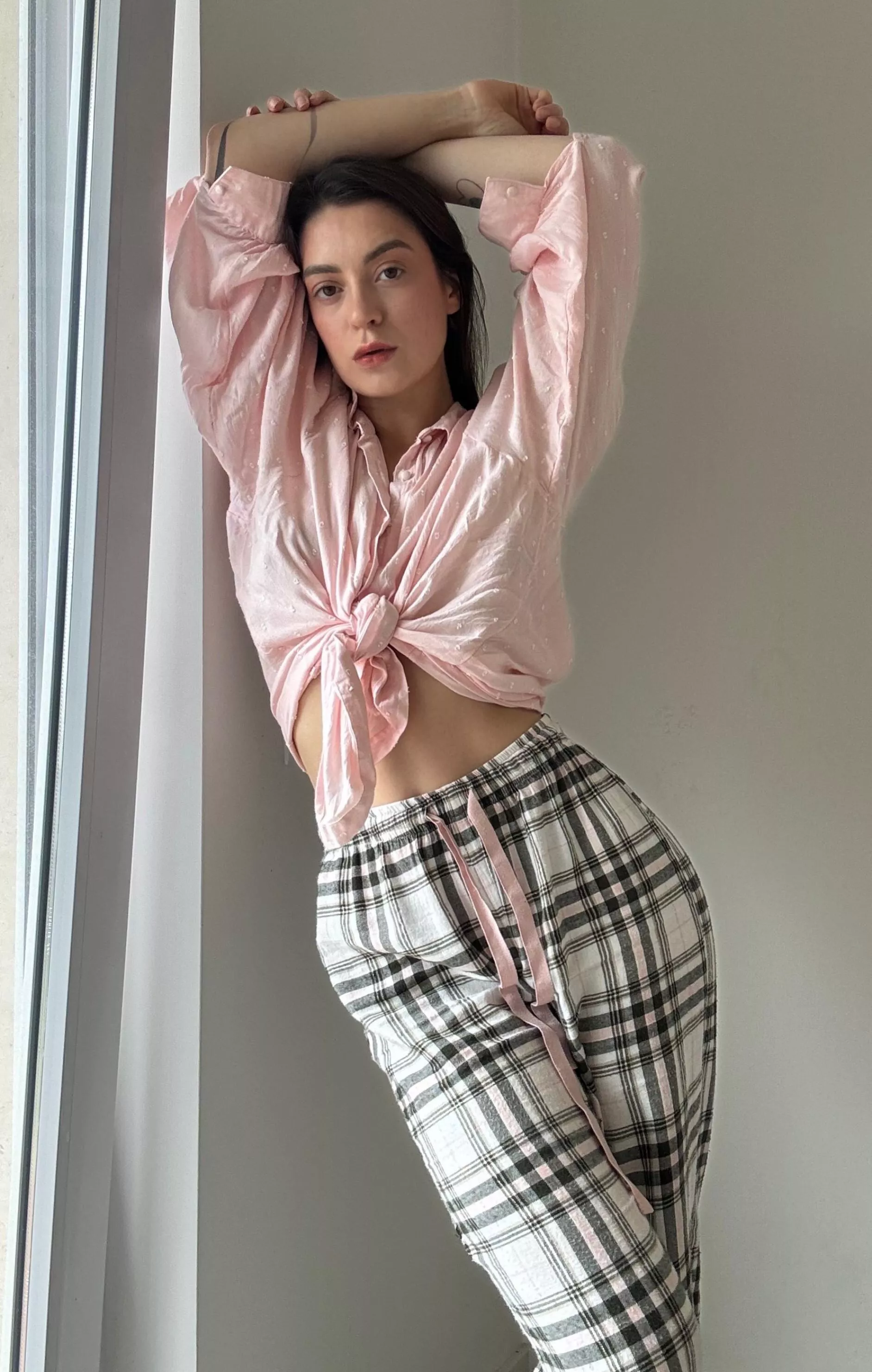 trying on some clothes for my upcoming interview