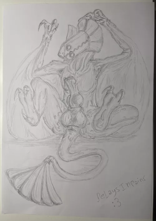 Uhhmm my first ever NSFW feral art ig :3 [M] (DelaysInPains)