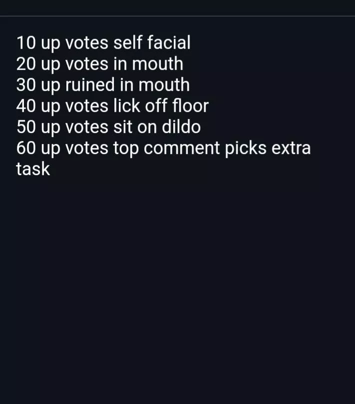 Upvote for my path to sissyhood