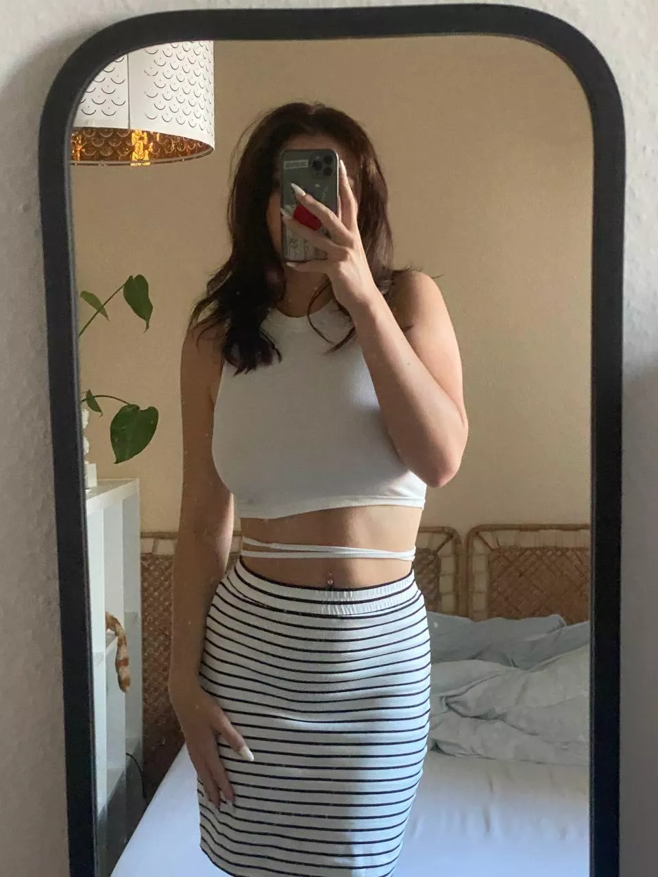 wearing my favorite tight skirt