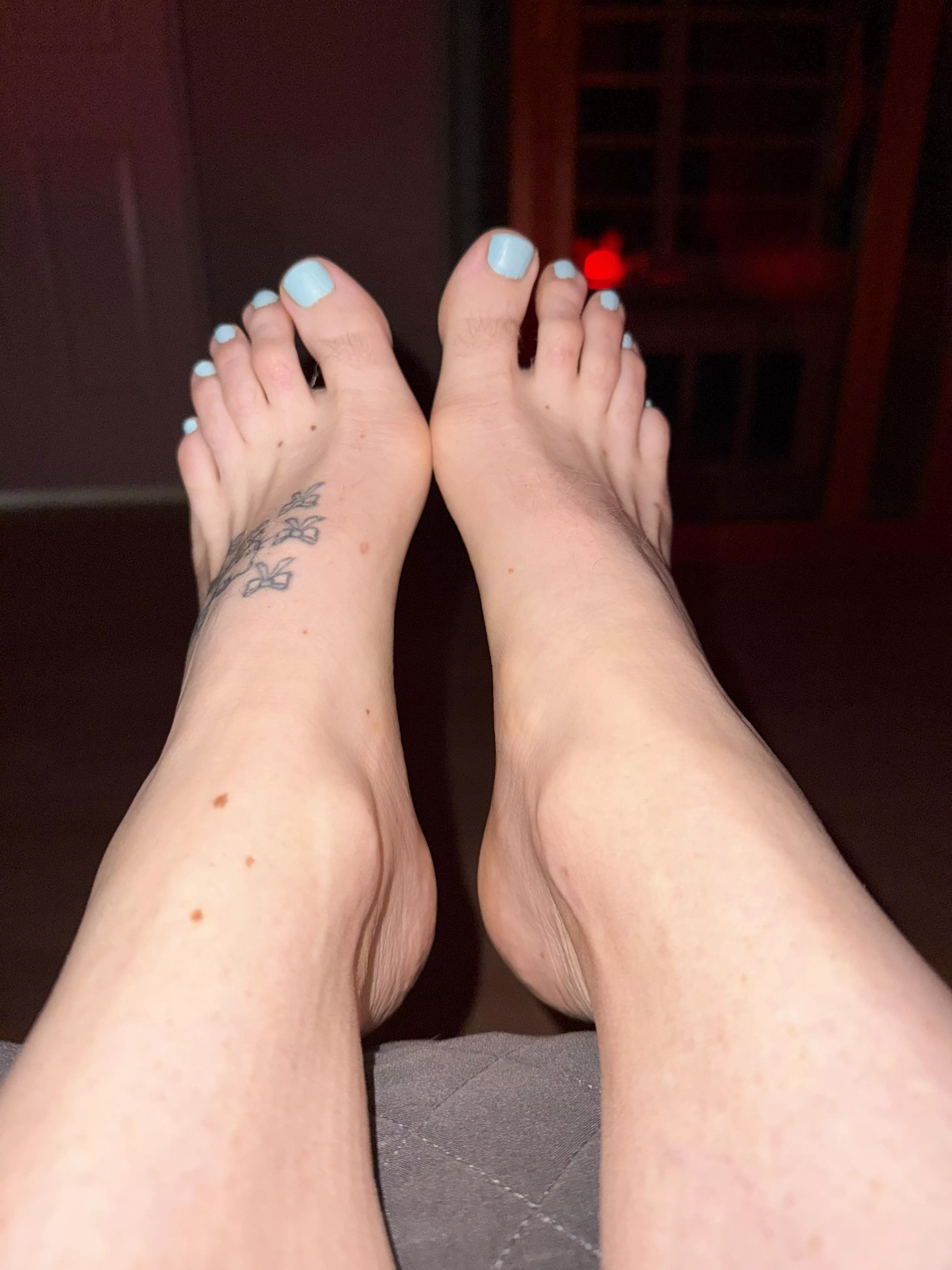 Would you cum on my feet?