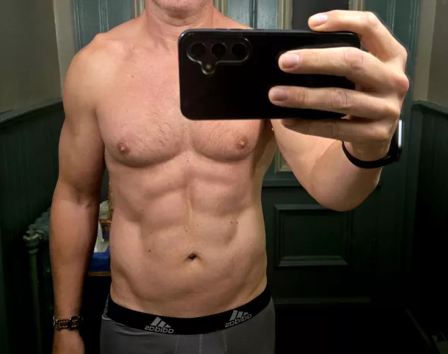 Your neighbor answers the door in his underwear and you know he's home alone...[48]