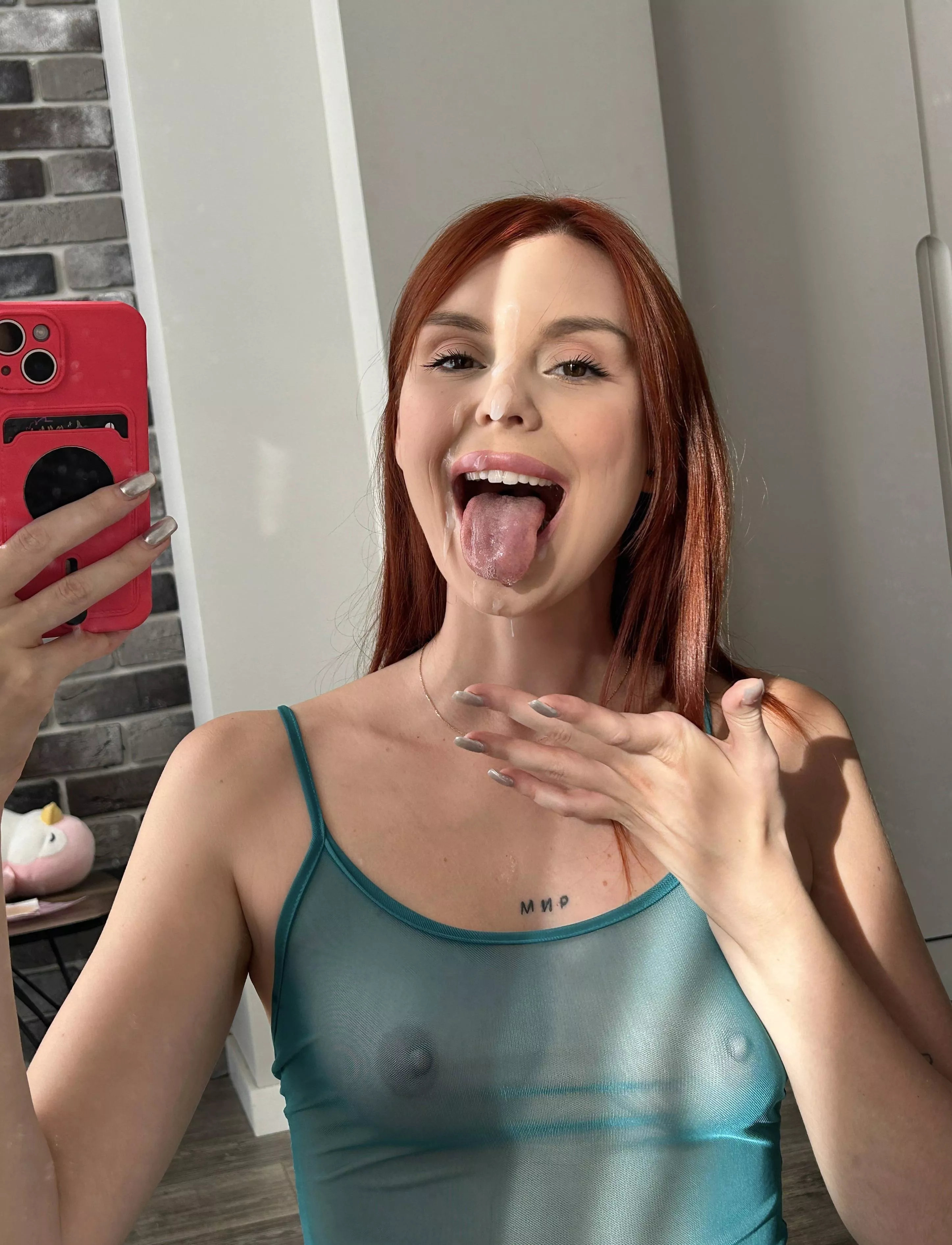 Your redheaded slut, baby