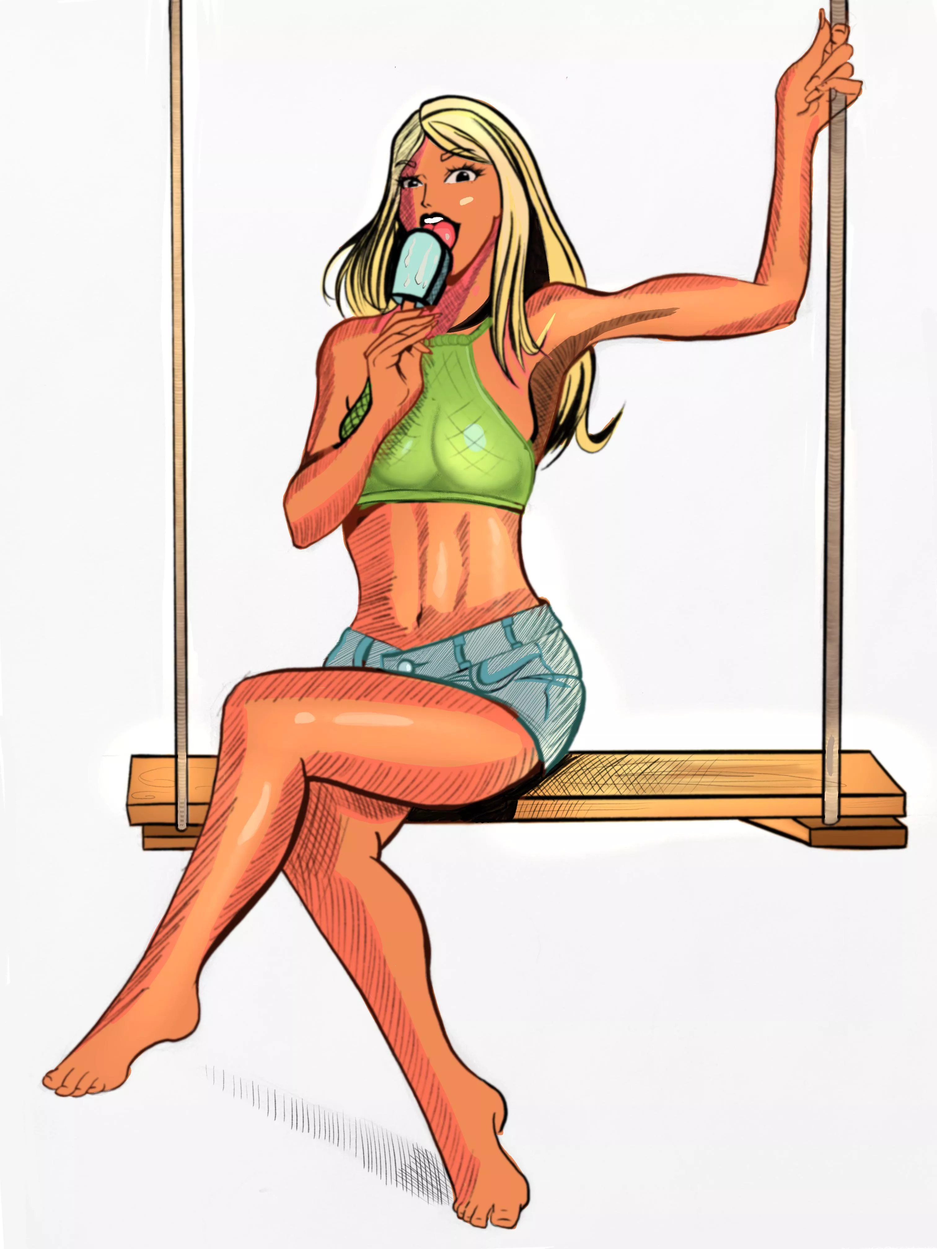 A female character drawn by me