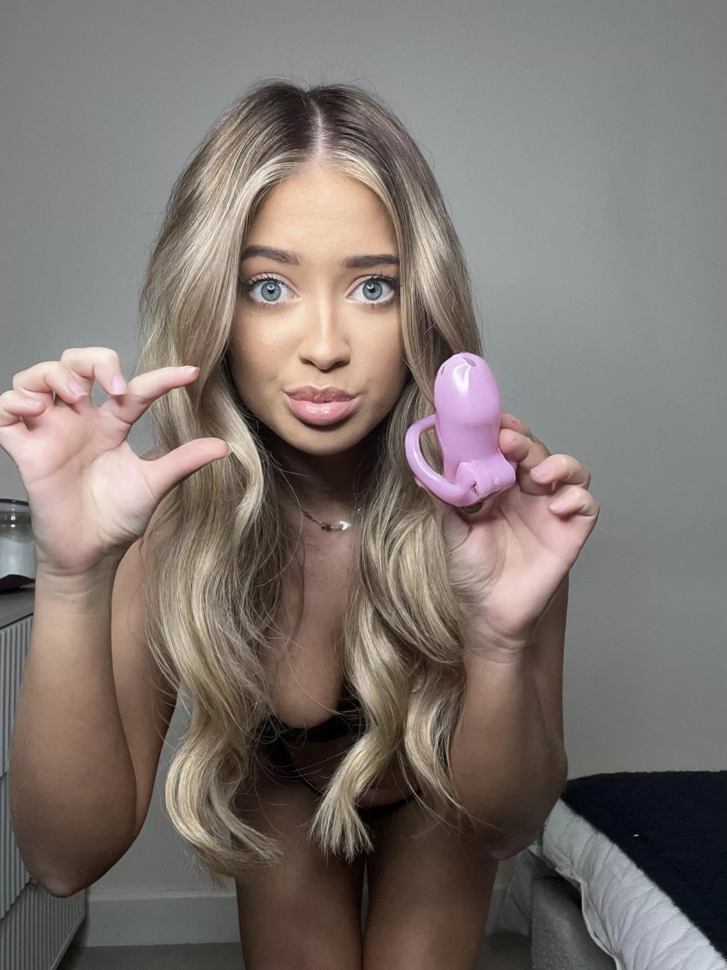 Admit it. You know your clit would look better in a pink cage. 