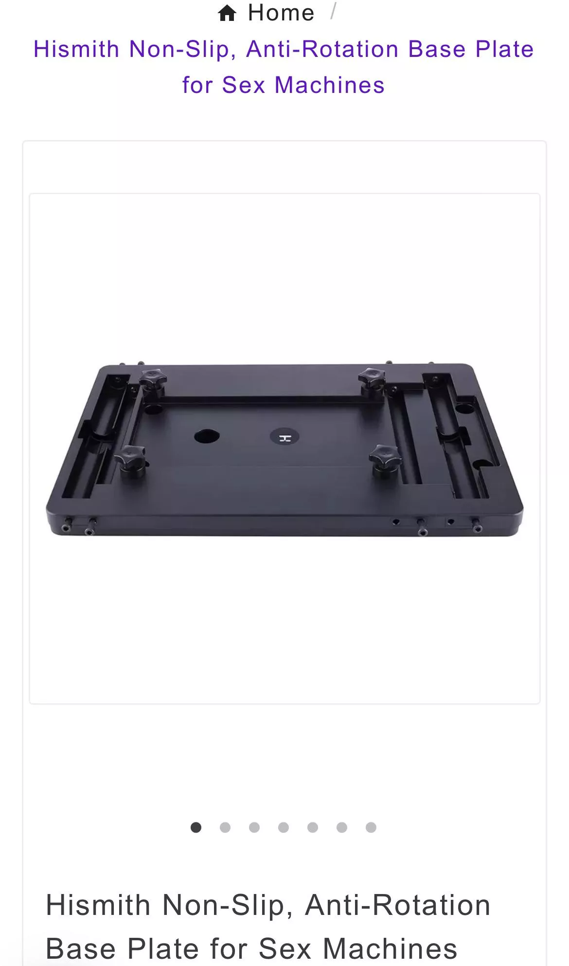 Anti-slip base plate question