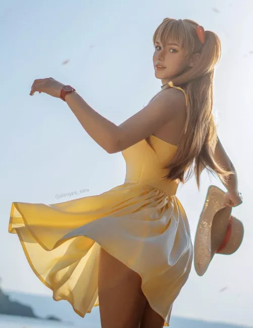 Asuka Langley sundress by Shirogane-sama