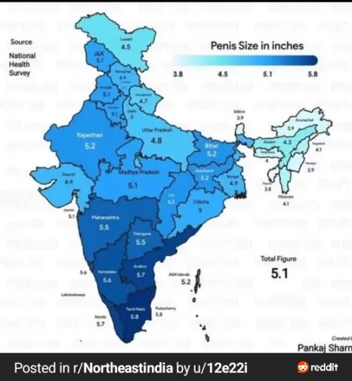 Average dick 🍆 of various Indian states