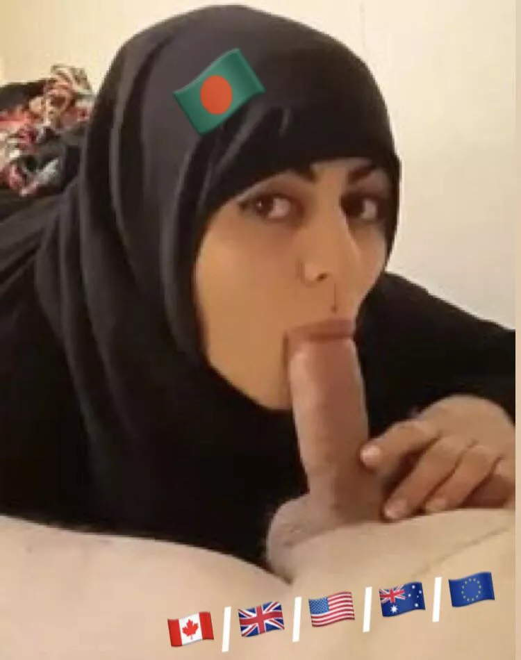 Bangladeshi Muslim girls are serving white cocks to get PR