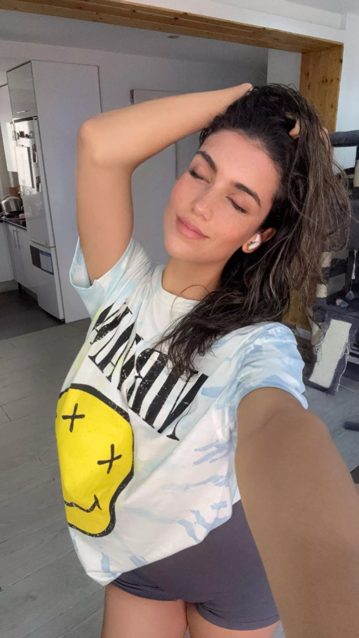 Checking how far I can go without showing any skin