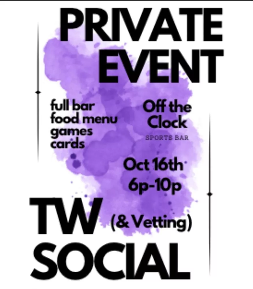 Come out tonight (Oct 16th) and join us from 6p-10p to socialize and mingle with like minded people in a bar, just for us! 