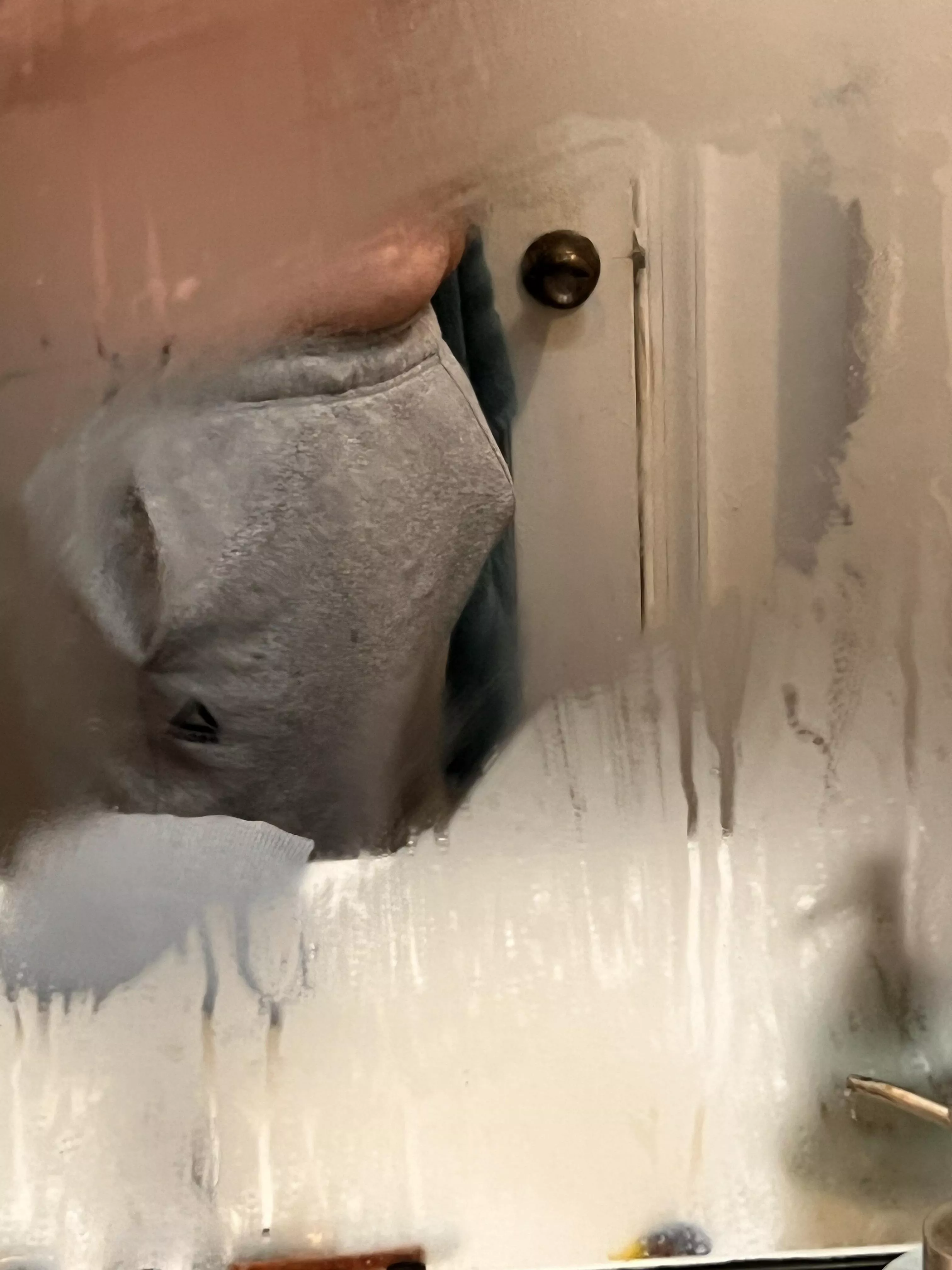 Damn! Not even hard and I’m bulging!