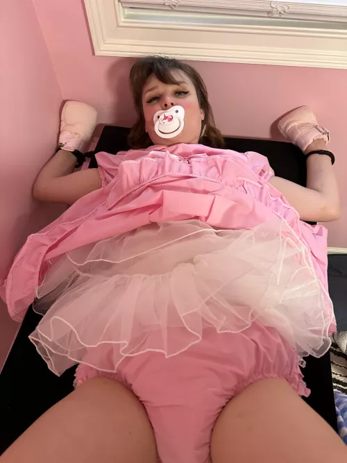 Diapered and helpless 