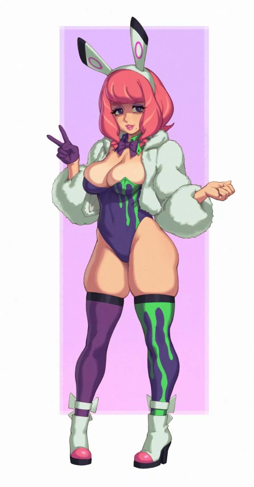 “Do you like my outfit~? Hehe…” (Rizdraws)