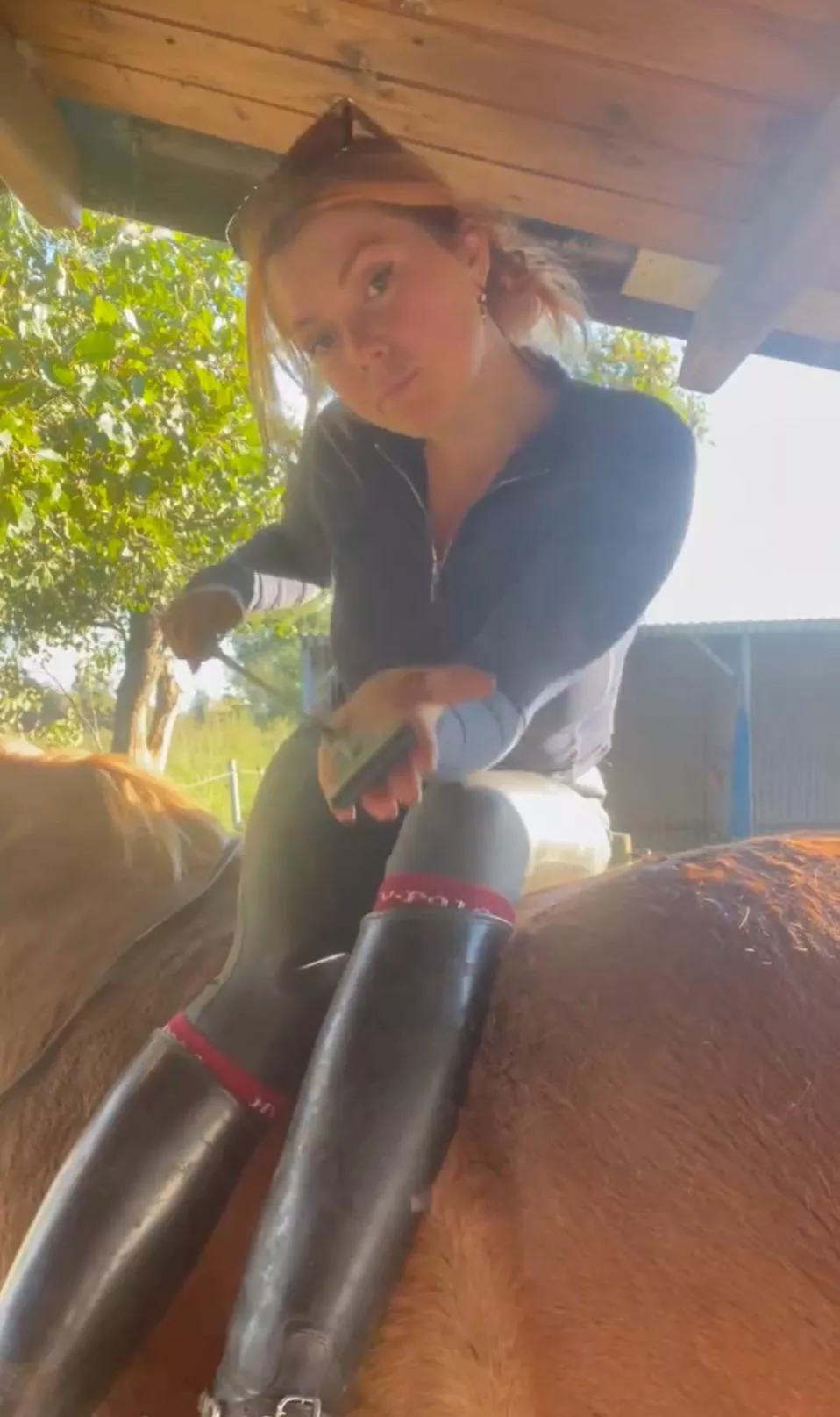 Dominant equestrian likes to give you a good whipping