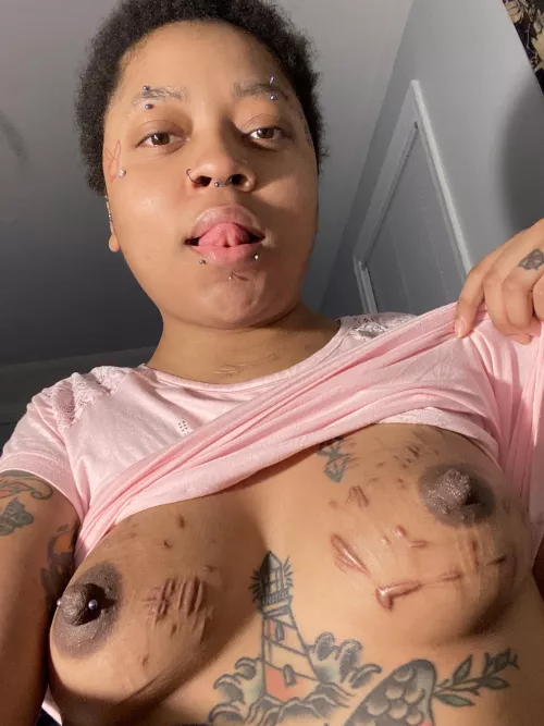 Feels good having my scars rubbed on 