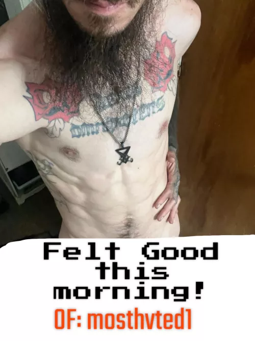 Felt good this morning. Wondering what you all think? 