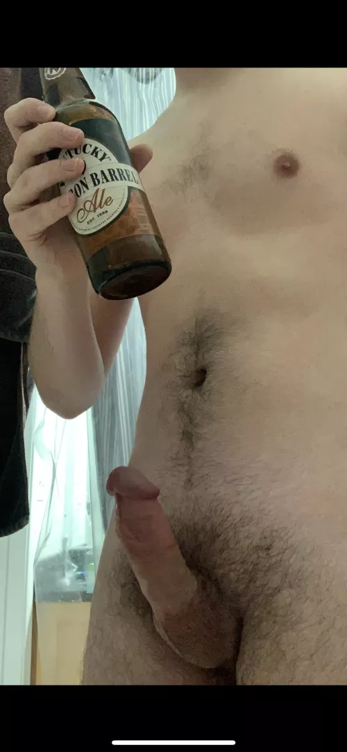 Getting a drink and shower in before the 4 o’clock NFL games