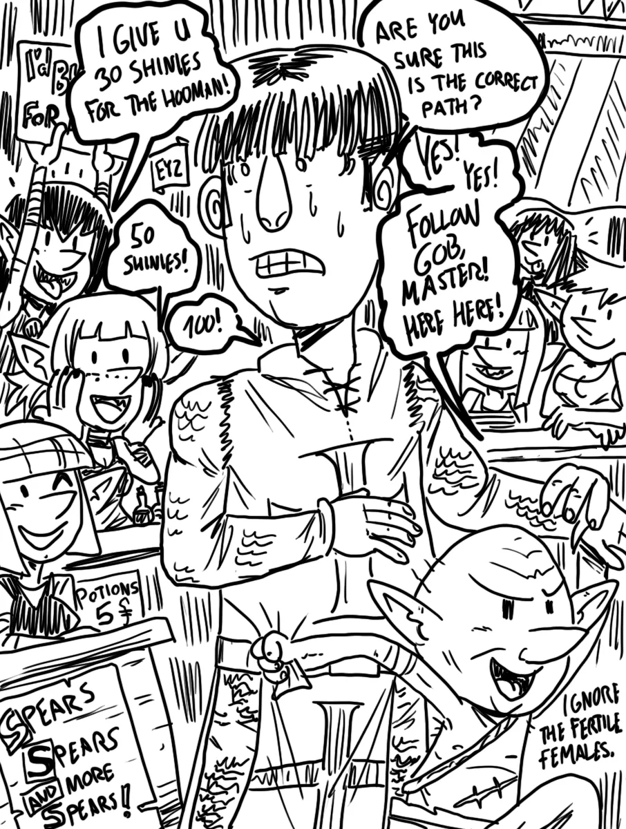 #GobTober Day 15 Goblin Market (art by Eyz)