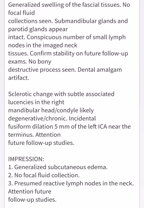 Had CT and dealing with infection
