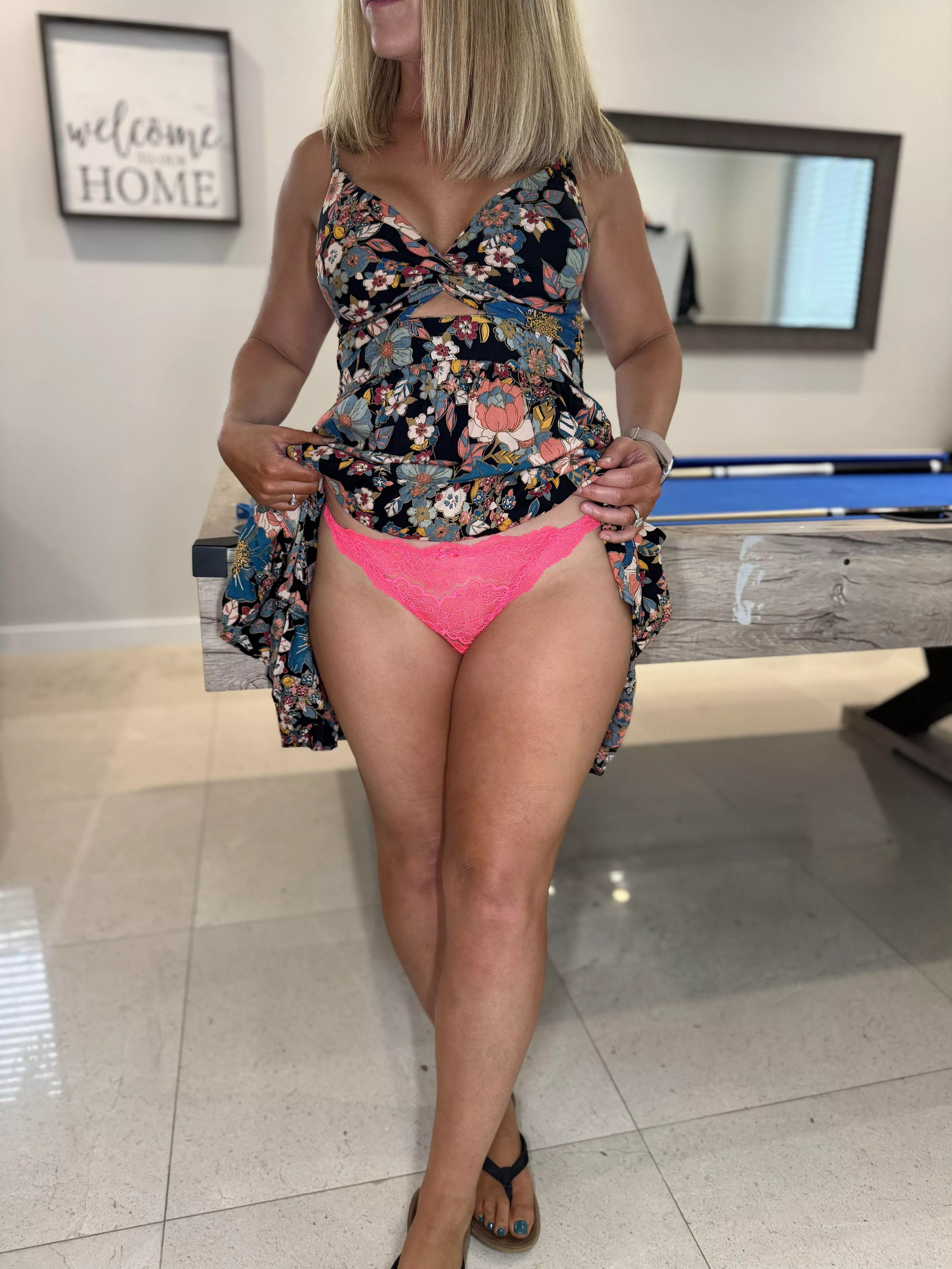 Hike up your skirt a little more