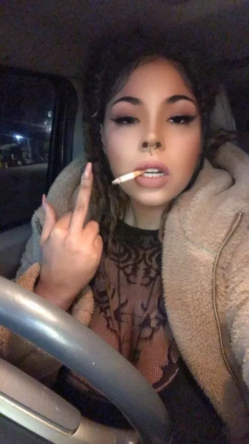 I bet you’d love to be my pathetic little ashtray 