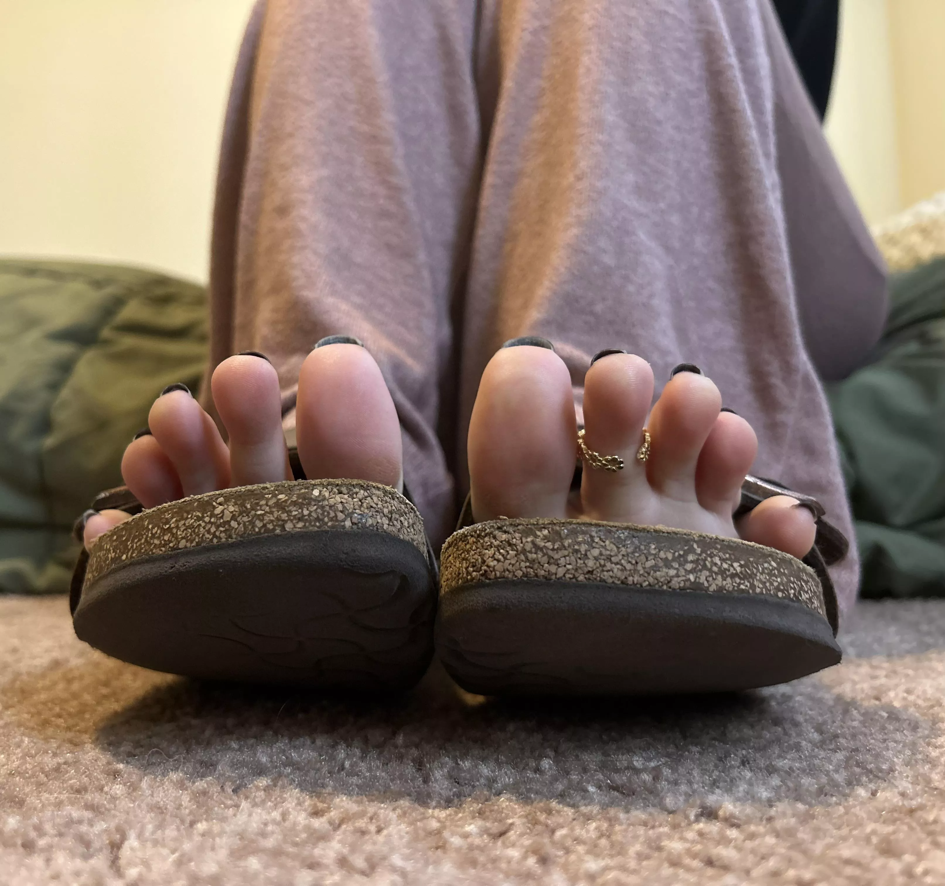 i know you wish you could see my toe prints..