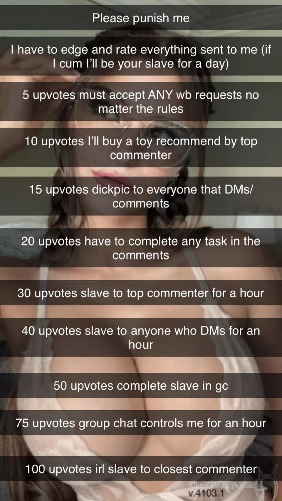 I lost a one pic Battle to Lexaslut. I have to post this, please go easy