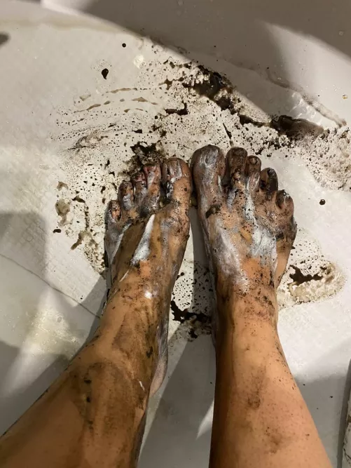 I think I made my feet too dirty