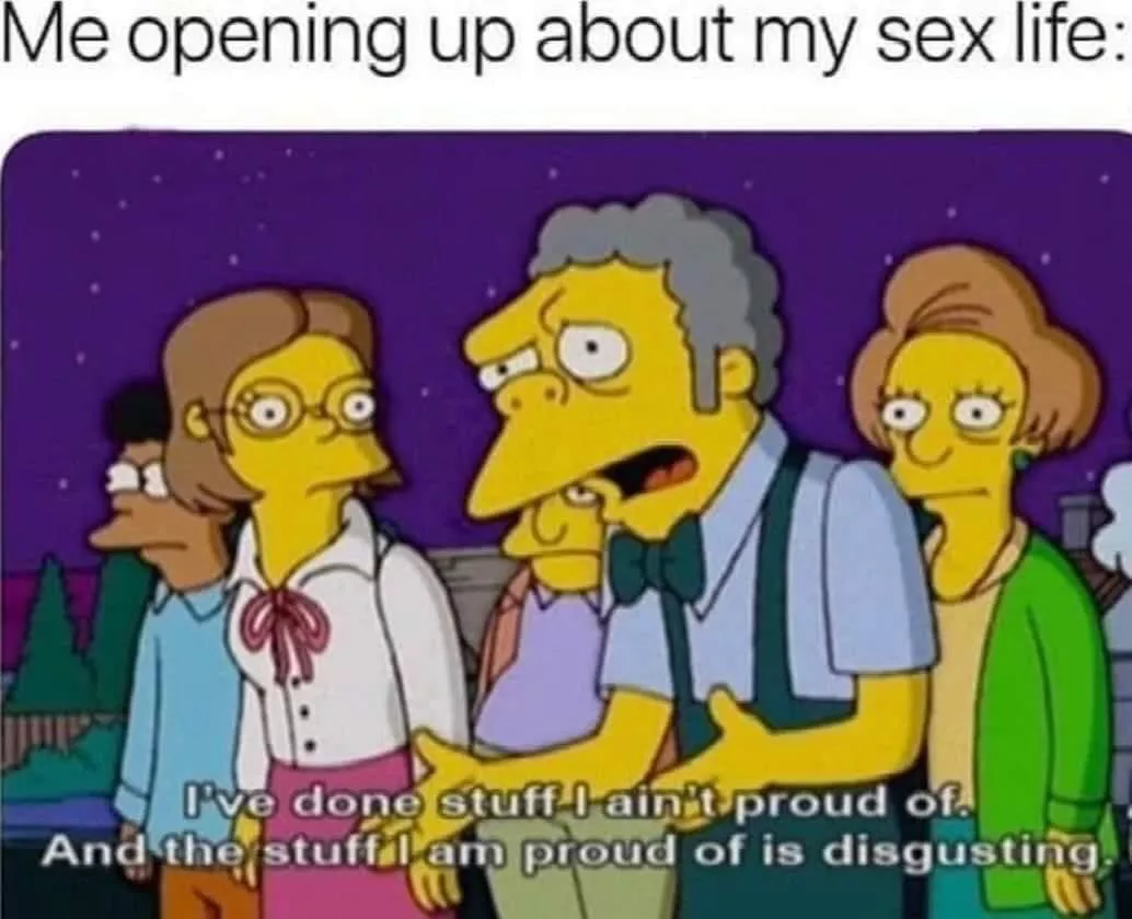 Im not proud of my kinks and I refuse to talk about them IRl 😭😂