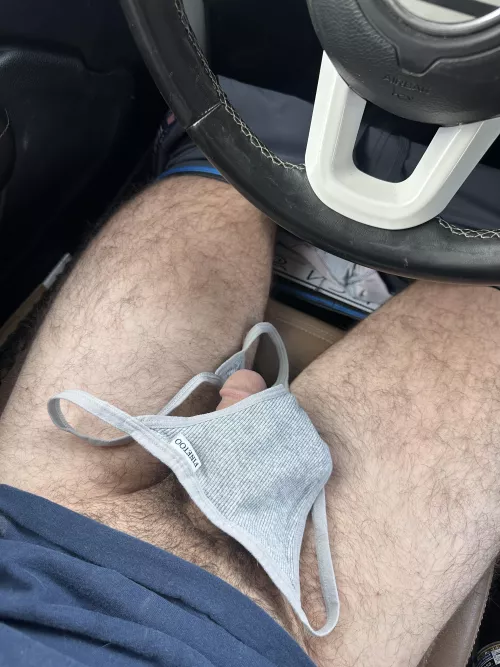 Looking for a bro. Took gf thong to work 