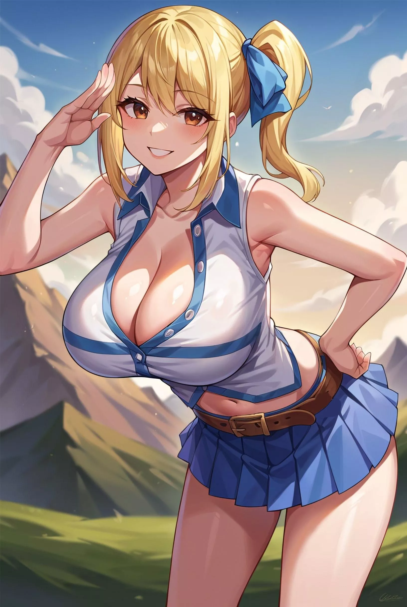 Lucy in first outfit (AI)