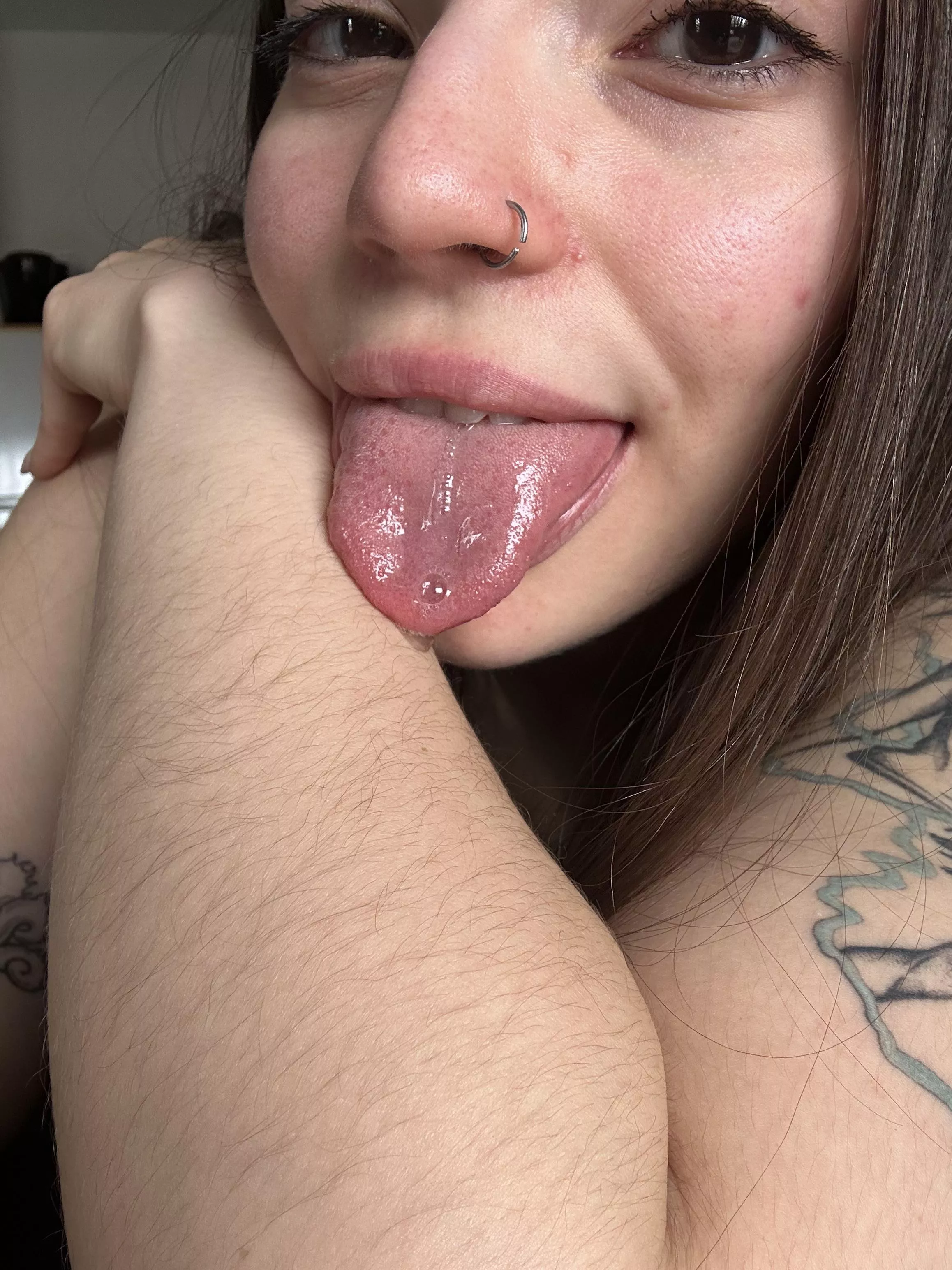 Making a mess with my [arms] hair