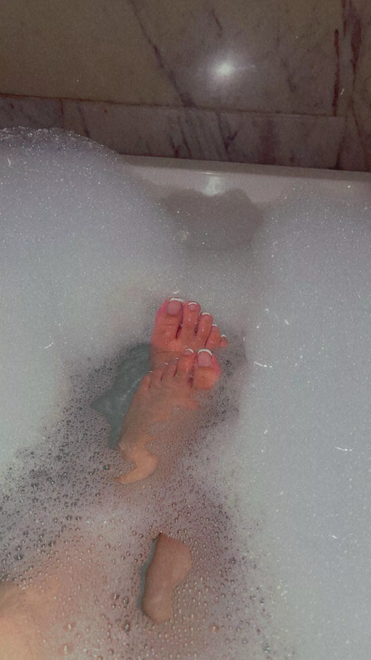 My feet love bubble baths sm !