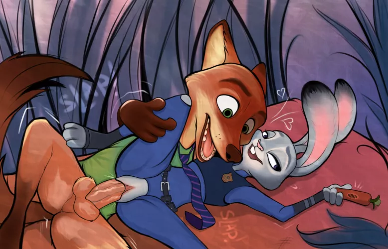 Nick Wilde and Judy Hopps Zootopia (Margaret_Mitchell)